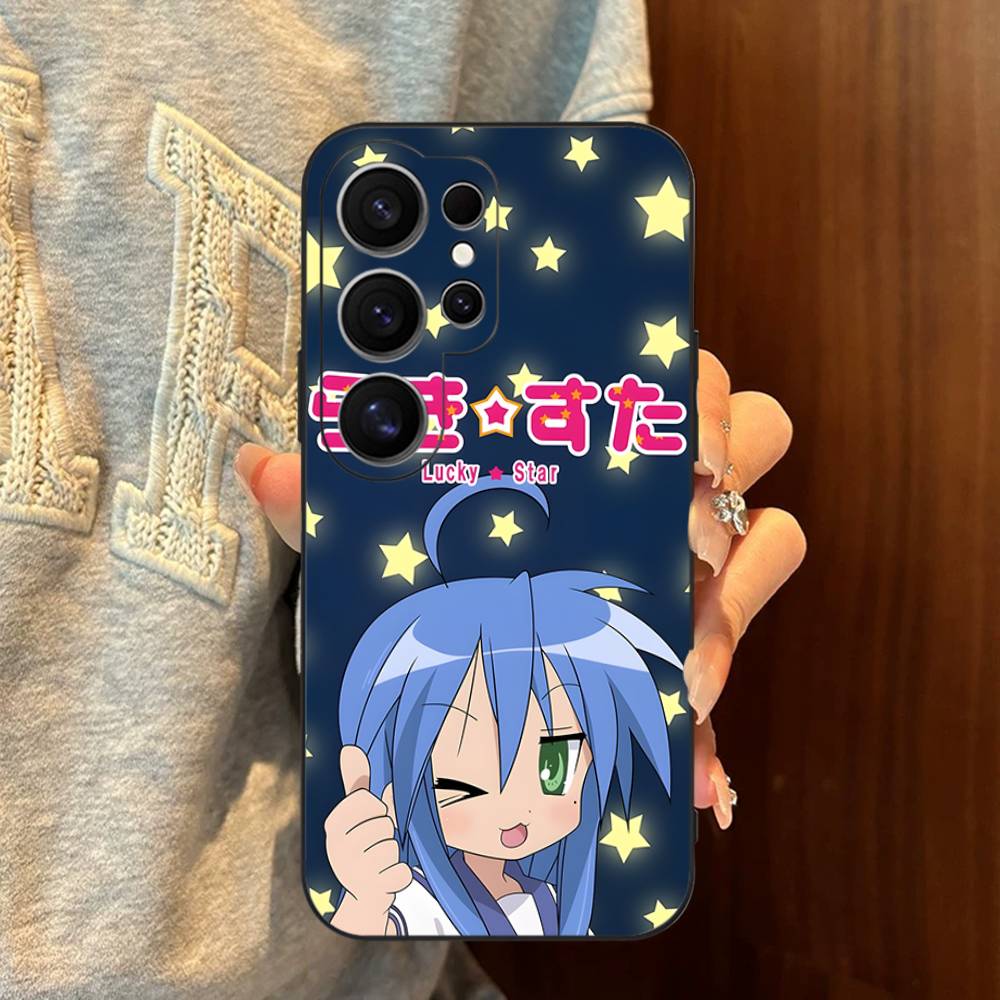 K-Konata Izumi Lucky S-Star Phone Case For Samsung S 24 Fe 25 Ultra Plus 20 Lite 21 30 22 23 24 22 Ultra 5G Fundas