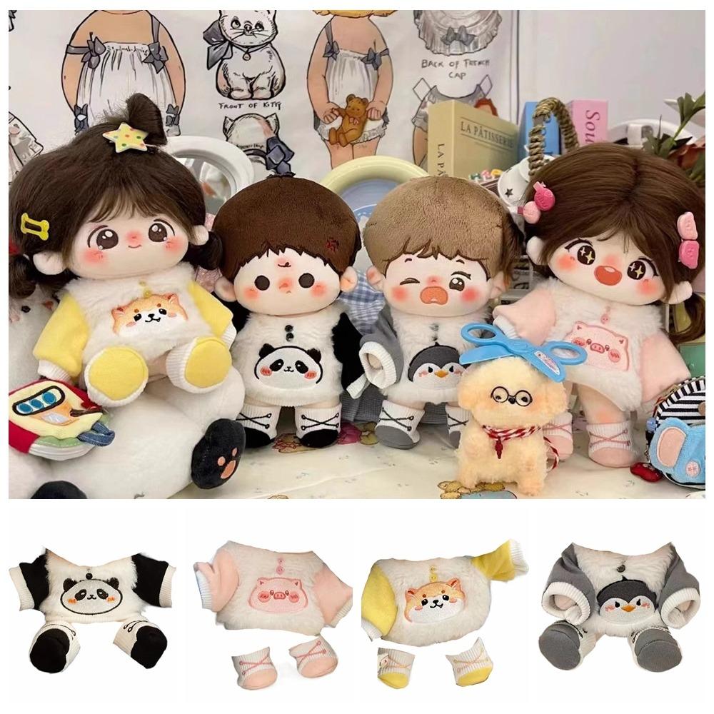 

1 set Plush 20cm Cotton Doll Clothes Outfit No Attribute Doll Clothes Doll Accessories рожевий