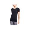 Under Armour Seamless Training Sports T-Shirt Women Tops Black 1351604-001