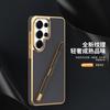 Pen slot integrated, suitable for Samsung S25ultra side paste, Ralph pattern mobile phone case S24FE electroplating business