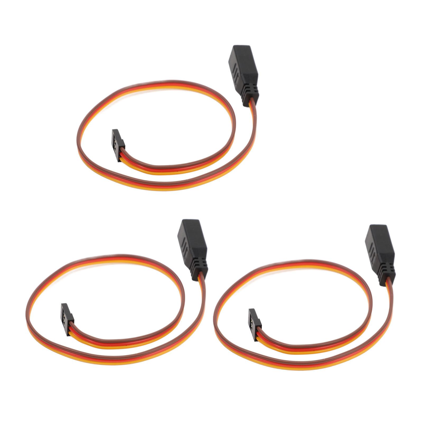 

3pcs RC Servo Extension Cable Professional Servo Extension Wire for Servo Extension Connection