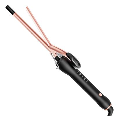 HCAH Hair Iron, 9mm Curling Iron, Ultra-Fine Ceramic Iron, Rapid Heating, 140-220°C, Auto Power Off, Unisex (9mm)