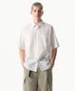 [City Leisure] Lightweight Nylon Oversized Short Sleeve Shirt [White]