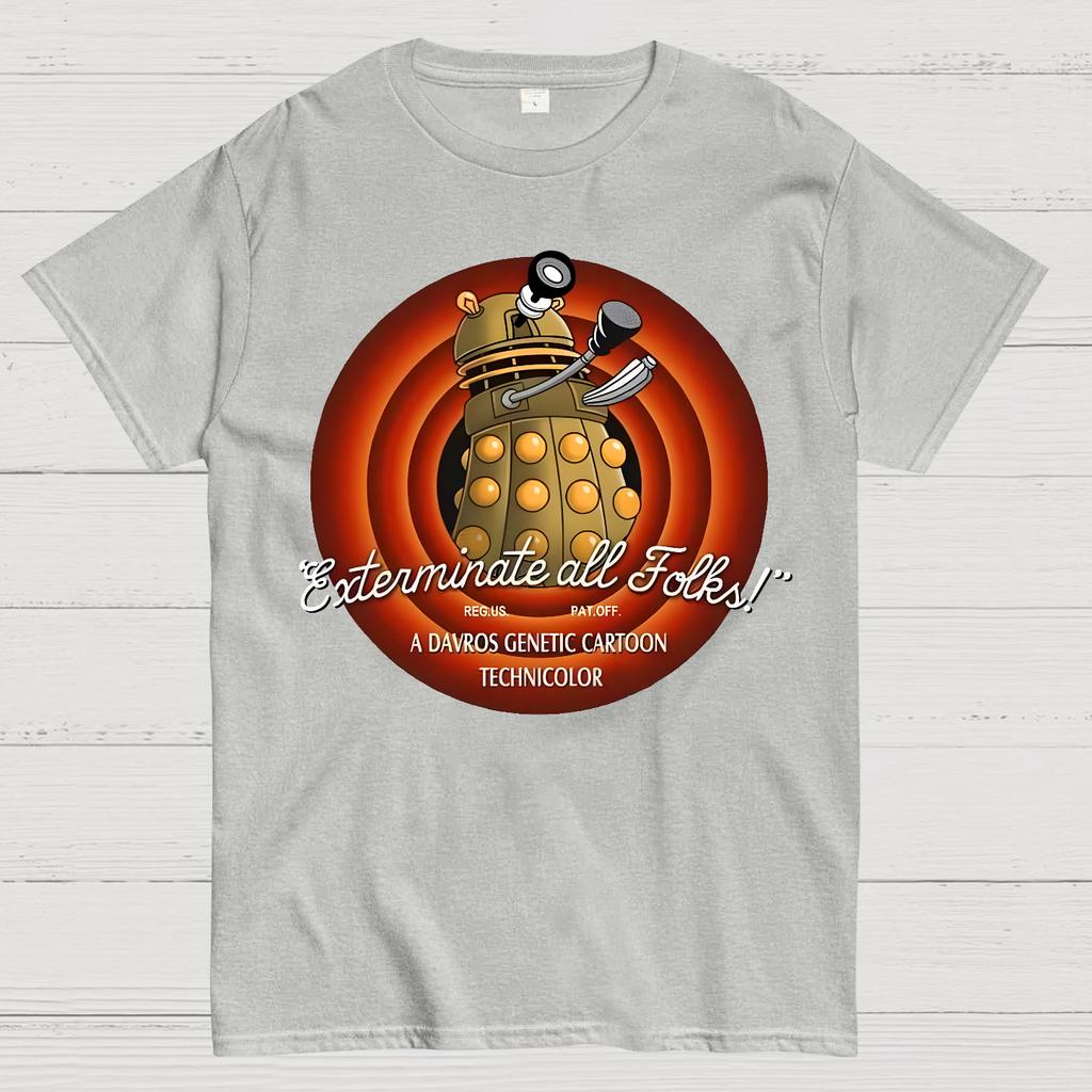 Looney Daleks Unisex 100% Cotton Summer Casual Cool Loose T-Shirt