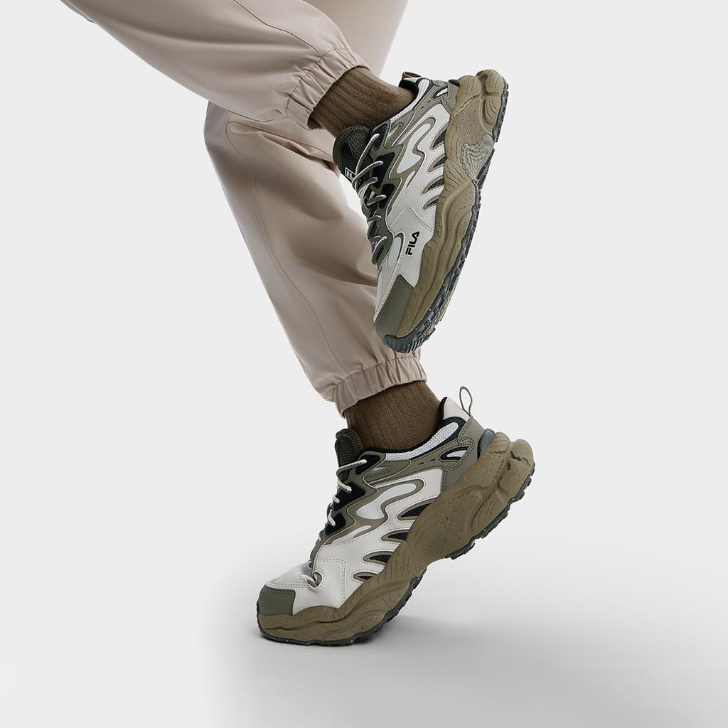 Fila Fern Comfortable Versatile Durable Breathable Lightweight Low-Top Running Shoes Men Sneaker Gray F12M441119FAO