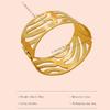 Women's European & American Fashion Metal Hollow-Out Exaggerated Elastic Bracelet Armlet