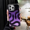 Schwarze Schlangen-Doodle Stoßfeste Handyhülle für iPhone 17 Air 16 16E 15 Pro Max 14 Plus 13 Mini 12 Rückseite Anti-Fall Fundas