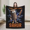 Italian Brainrot All Stars Funny Meme Blankets Fleece Spring Autumn Multi-function Warm Throw Blankets for Bedding Travel Quilt