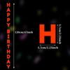 Ins Style Laser Happy Birthday Banner for Party Decorations