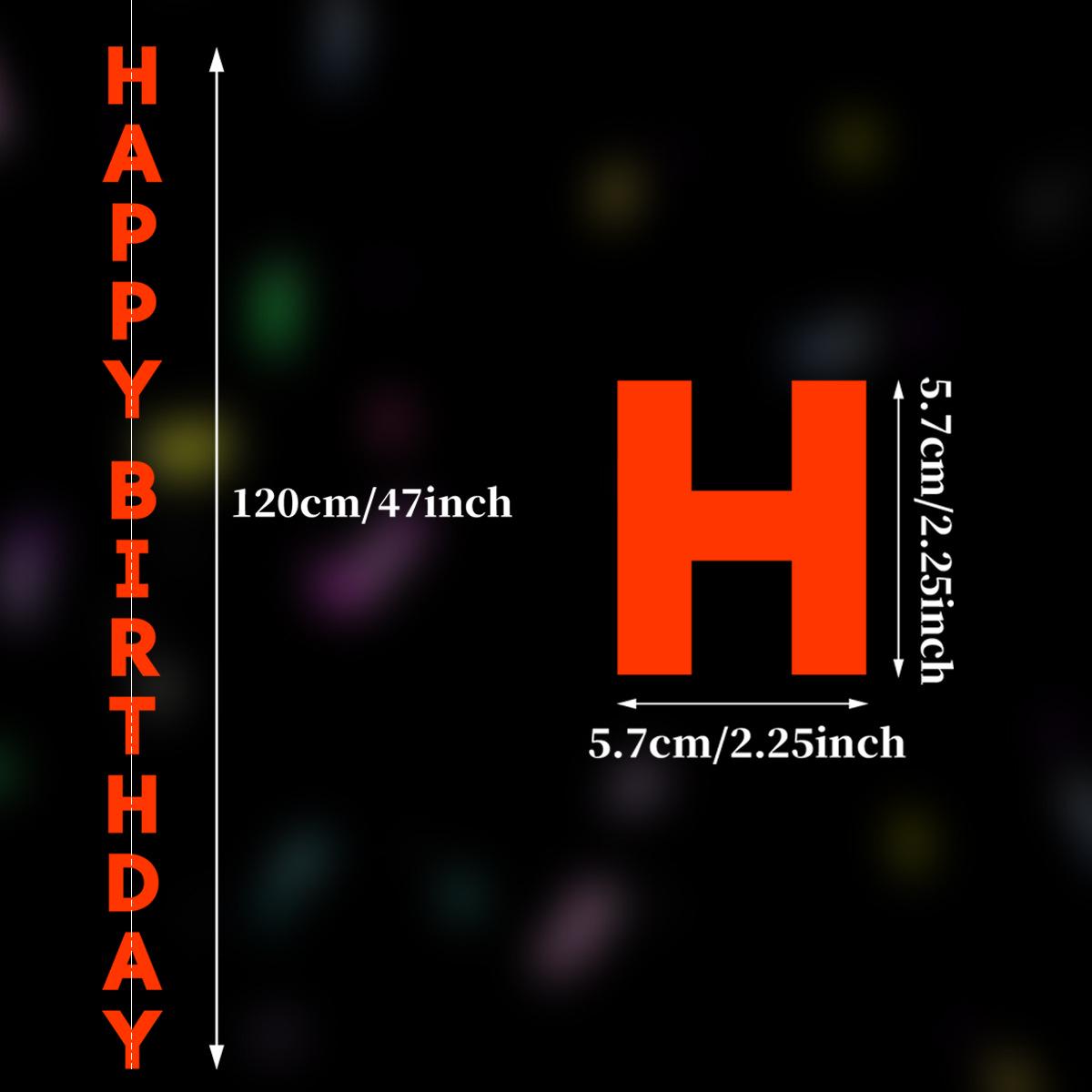Ins Style Laser Happy Birthday Banner for Party Decorations