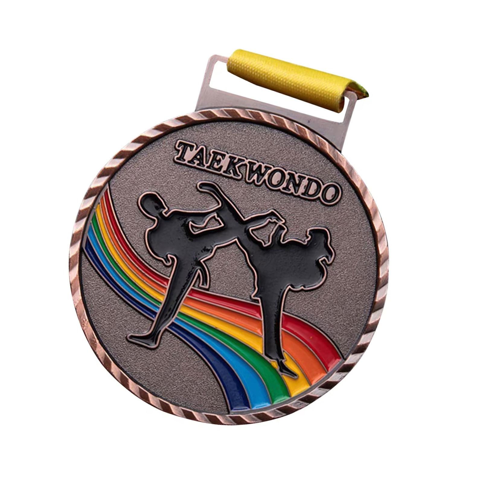 

Наградные медали Золотая Серебряная Бронзовая медаль с шейной лентой Детская Детская Подростковая Наградная медаль Медаль победителя за соревнования C