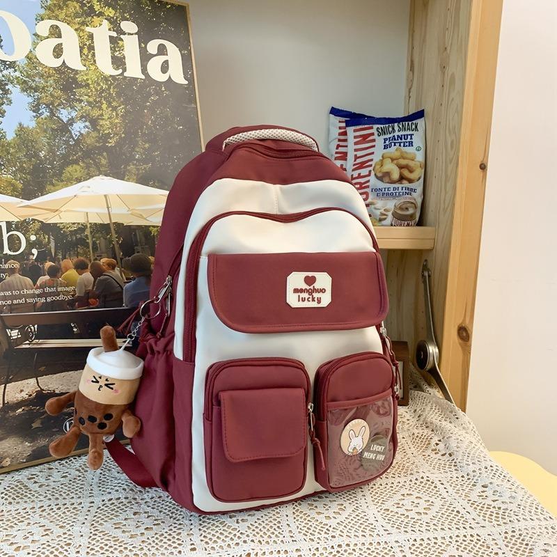 Capybara-Rucksack, süßer Rucksack, Plüsch, Schultasche, Cartoon, weich, lustiges Tier, große Kapazität, ausgestopfter Unisex-Y2K-Ästhetik-Rucksack