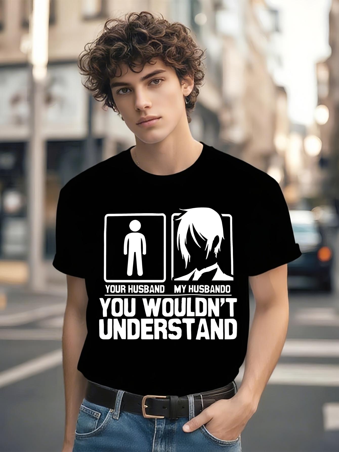 My Husbando Sebastian Michaelis Anime Graphic T-shirt - Black Butler Shirt with Sebastian Print XXL