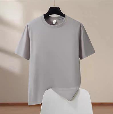 Loose Cotton T-Shirt for Men with Solid Color  Breathable Fabric for Outdoor Sports