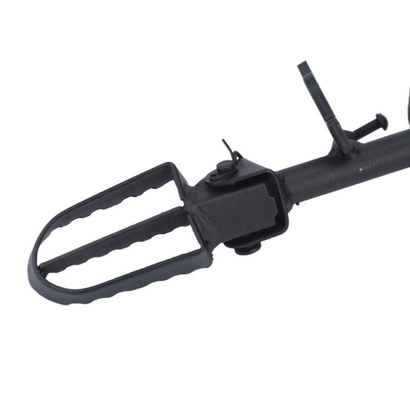 Metal CRF50 Footpeg Mount Assembly with Footpegs at Both Ends and Multiple Mounting Points for Motorcycle Footpeg Area Replacement and Maintenance