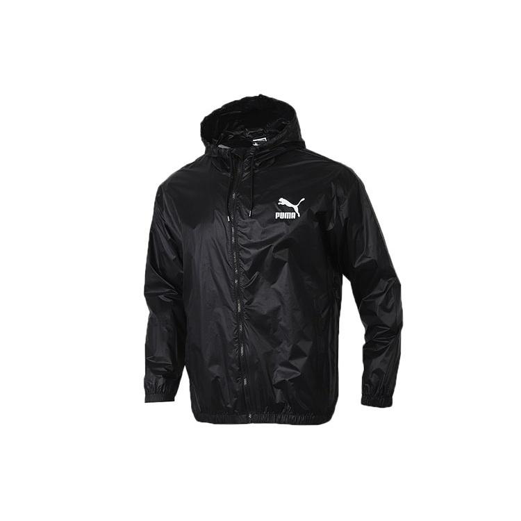 PUMA Woven Windproof Hooded Jacket Black Men s 599904-01 XL