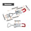 Draw Latch 10-Piece Heavy Duty Woodworking Tools Over Center Latch Replacement For Door Cabinet Lid Box Drawer Freezer Grill