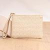 Women Girls Straw Clutch Purses Lightweight Summer Beach Mobile Phone Wallet Coin Change Pouch