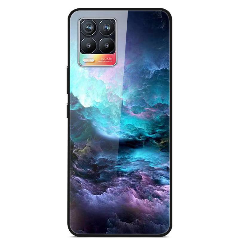 Glass Back Cover For Realme 8 Pro Case Tempered Glass Case For Realme 8 Pro 8i Realme 8 5G Phone Case Cover Realme8 5G Pro Funda