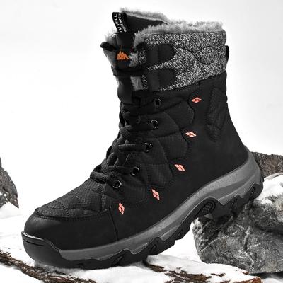 Herren Winter Schneestiefel Super Warm Herren Wanderstiefel Hohe Qualität Wasserdicht Herren Stiefeletten High Top Herrenstiefel Outdoor Sneaker