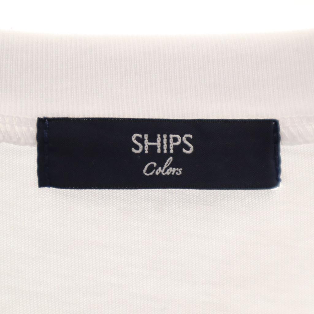 SHIPS Colors Long sleeve Frill Cut white Women Used