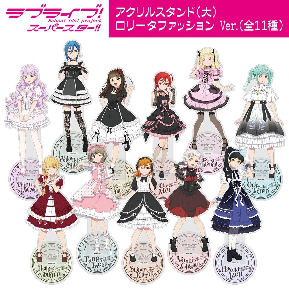 2D COSPA Love Original Illustration Arashi Chisato Acrylic Stand Lolita Fashion [Official] Live! Superstar!! (Large) Ver.