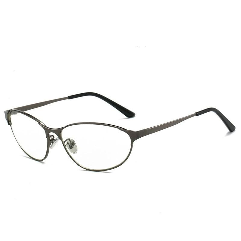 Retro Cat Eye Metal Frame Presbyopia Glasses Anti-Blue Light Reading Glasses Women's Men's Y2K Street Photography Trendy Eyewear