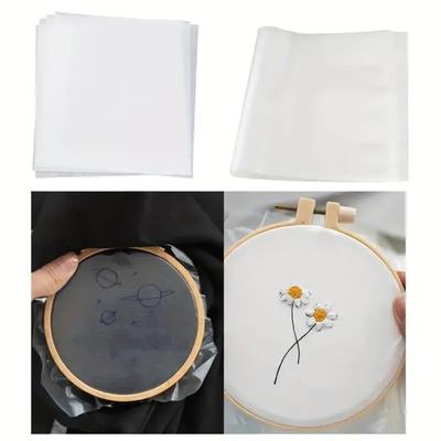 4 buc Hârtie Stabilizatoare pentru Broderie DIY Hârtie Transparentă pentru Transfer Broderie Broderie