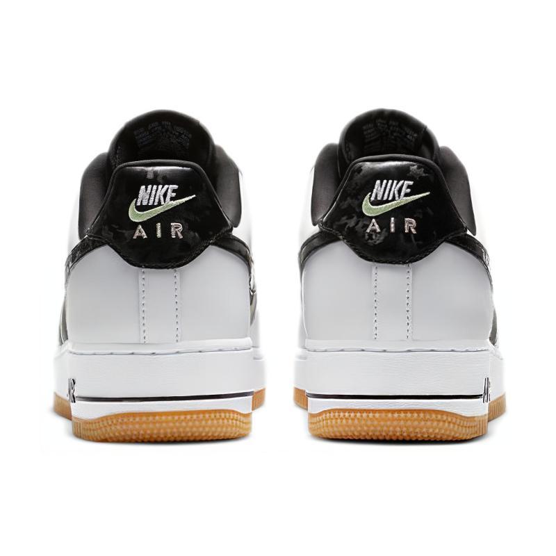 Nike Air Force 1 Low White Ripstop Camo Black Gum Sneakers CZ7891-100