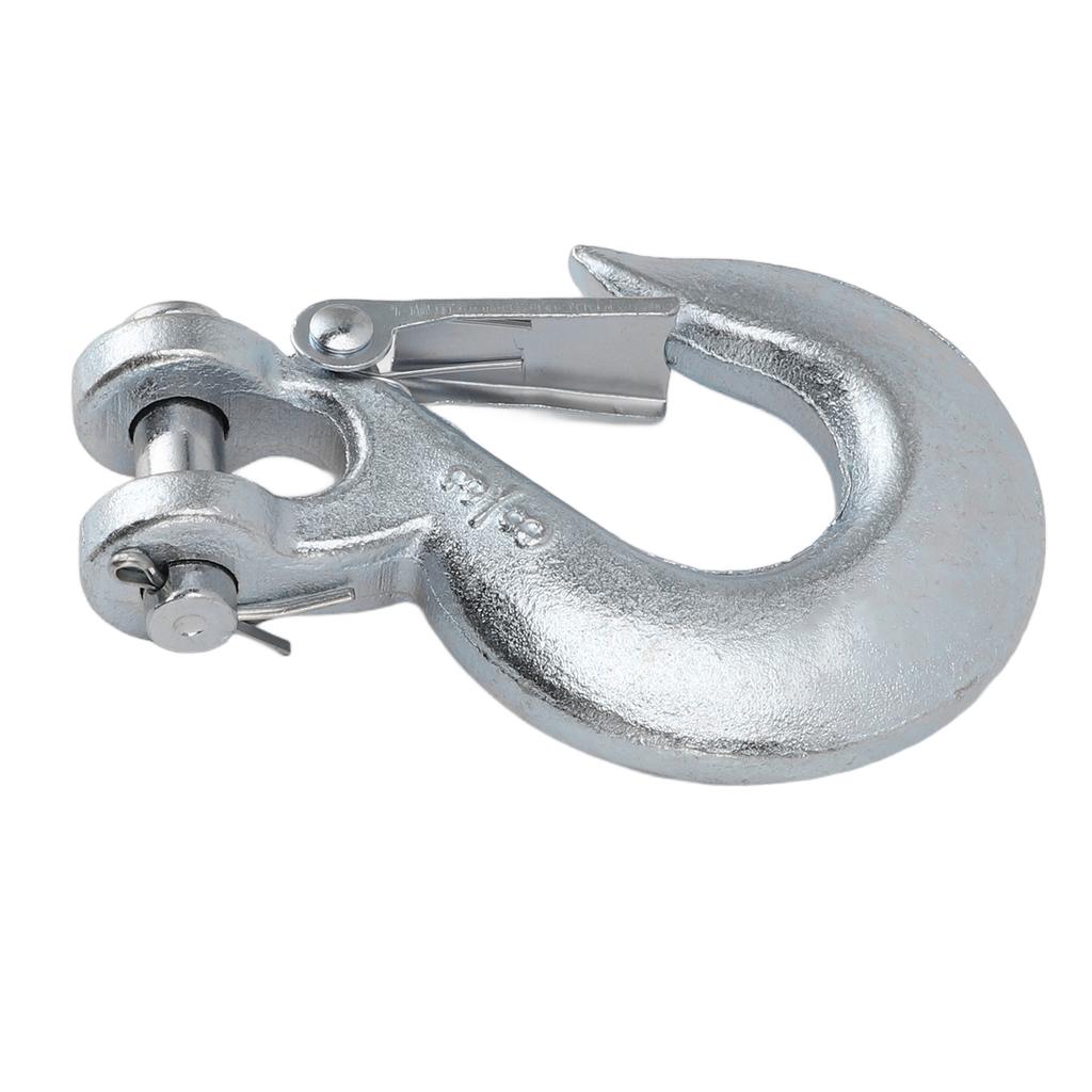 3Celsius8 Inch Chain Hook 18000lb Load Capacity Alloy Steel Zinc Clevis Slip Hook with for Trailer Truck Agricultural Equipment