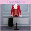 Regal King Prince Renaissance Medieval Men Cosplay Costume Coat And Pants Set