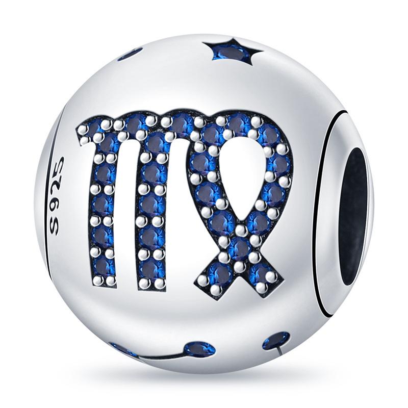 Copper 3 Types Of Twelve Zodiac Charm Series Beads For Original 3Mmbracelet Diy Making Women Jewelry Gifts