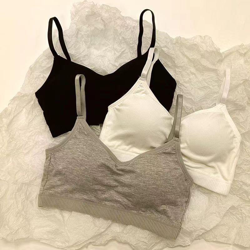 Piękna bezprzewodowa sportowa kamizelka bandeau z zintegrowaną wkładką na biust dla kobiet