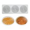 Fondant Impression Mats Pastry Moulds 3 Cavity Hollow Round Net Lace Mat