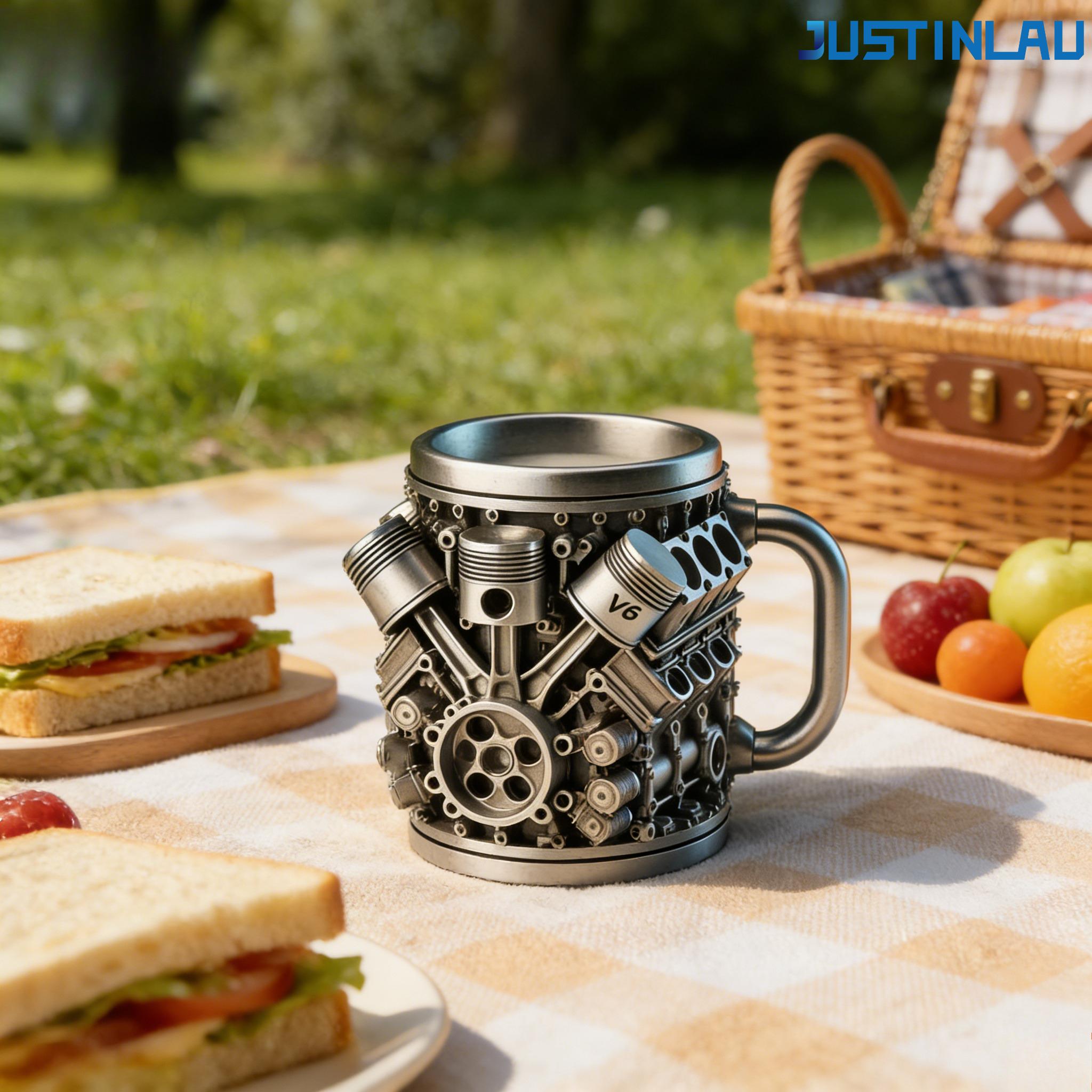 

240/350ML 304 Stainless Steel Resin Coffee Cup Hot Water Mug Tea Cup for Outdoors Eco-Friendly in Stock Beer Mug Trumpet