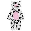 Unisex Toddler Animal Jumpsuit: Complete 3D Tail Costume with Hood, Zip-Up Long Sleeve for Theme Party & Home Play