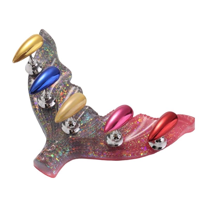 

Acrylic Nail Practice Stand Magnetic Nail Tips Display Stand Trainning False Nail Tips Holder Salon Home Manicure Tool