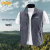 Jeep Men's Casual Stand Collar Vest Jacket