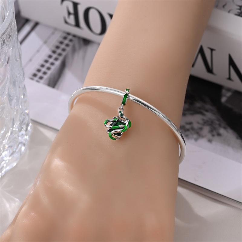 Copper Metal Halloween Series Snake Garden of Eden Bead Components Charm Bead Components Bead Components Compatible With Authentic Original Bracelet