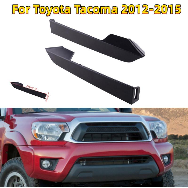 Pair Under Headlight Filler Cover Molding Trim Panel For Toyota Tacoma 2012-2015