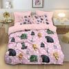 Boy Girl Bedding Set Pillowcase Trash Truck Duvet Cover Comforter Bed Girl Boys Gift Single Double Large Size