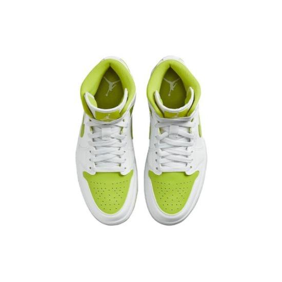 Jordan 1 Mid White Lime -Women's BQ6472-131