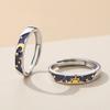 Couple Rings Sun Moon Open Adjustable Light Luxury Finger Ring For Women Jewelry Accessories Birthday Gift