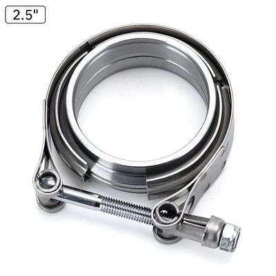 V Band Exhaust Clamp 2.5 Inch 3 Inch 63mm 76mm Exhaust Male And Female Flange Vband Clamp V-Band Muffler Clamp