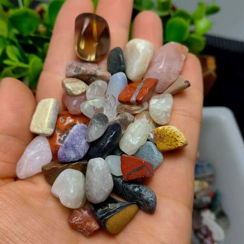 100g Bunte Kristallkieselsteine für Sukkulenten, Bonsai und Aquarien (2-30mm)