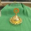 Golden Hollow Middle Eastern Incense Burner - Metal Aroma Cone Sandalwood Holder