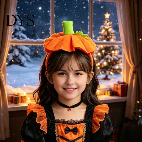 Lightweight Pumpkin Hair Band Halloween 3D Headband for Kids, Dress-Up Hoop Party Favors Band, Accessory Thanksgiving Festival Cosplay Costume Props