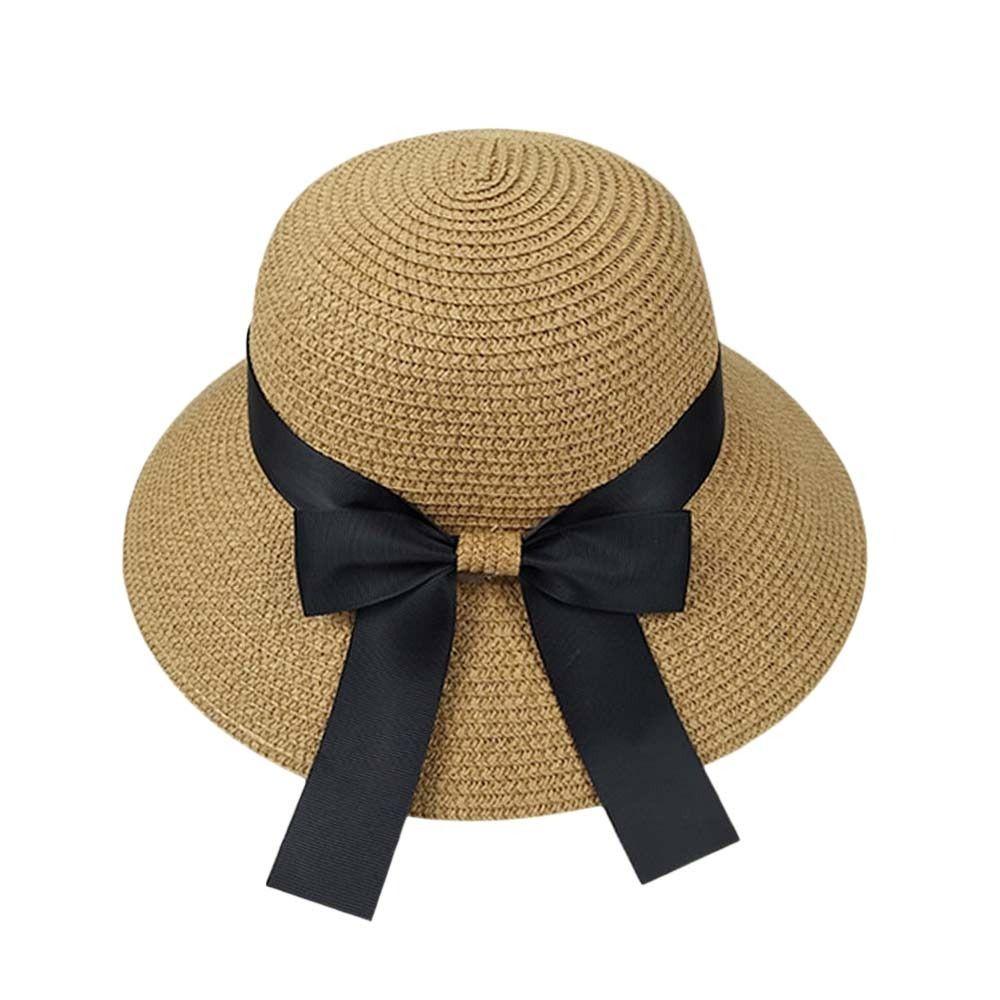 Breathable Beach Cap Foldable Sunscreen Cap Vacation Bucket Hat  for Women