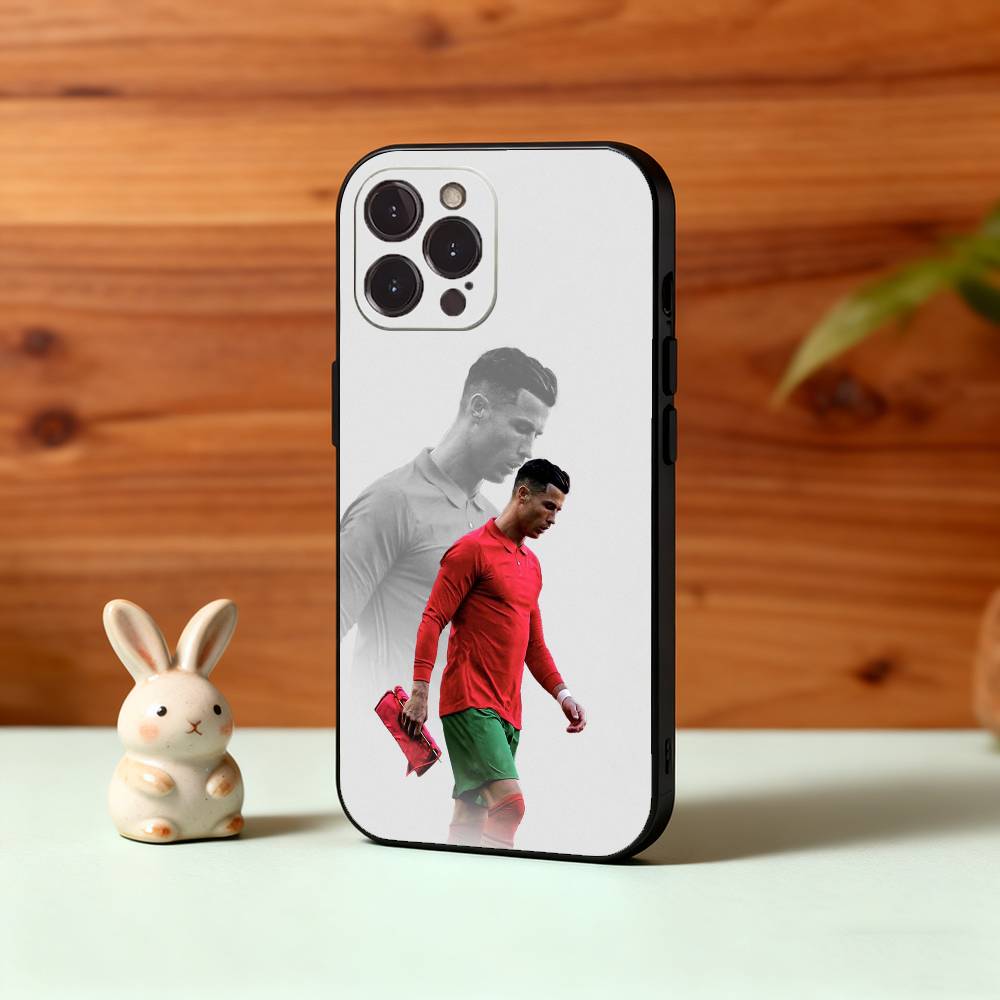 C-Cool C-Cristiano R-Ronaldo 7 Phone Case For iPhone17 16 15 14 13 12 11 Pro Max Plus,5G Soft Black Case iPhone17