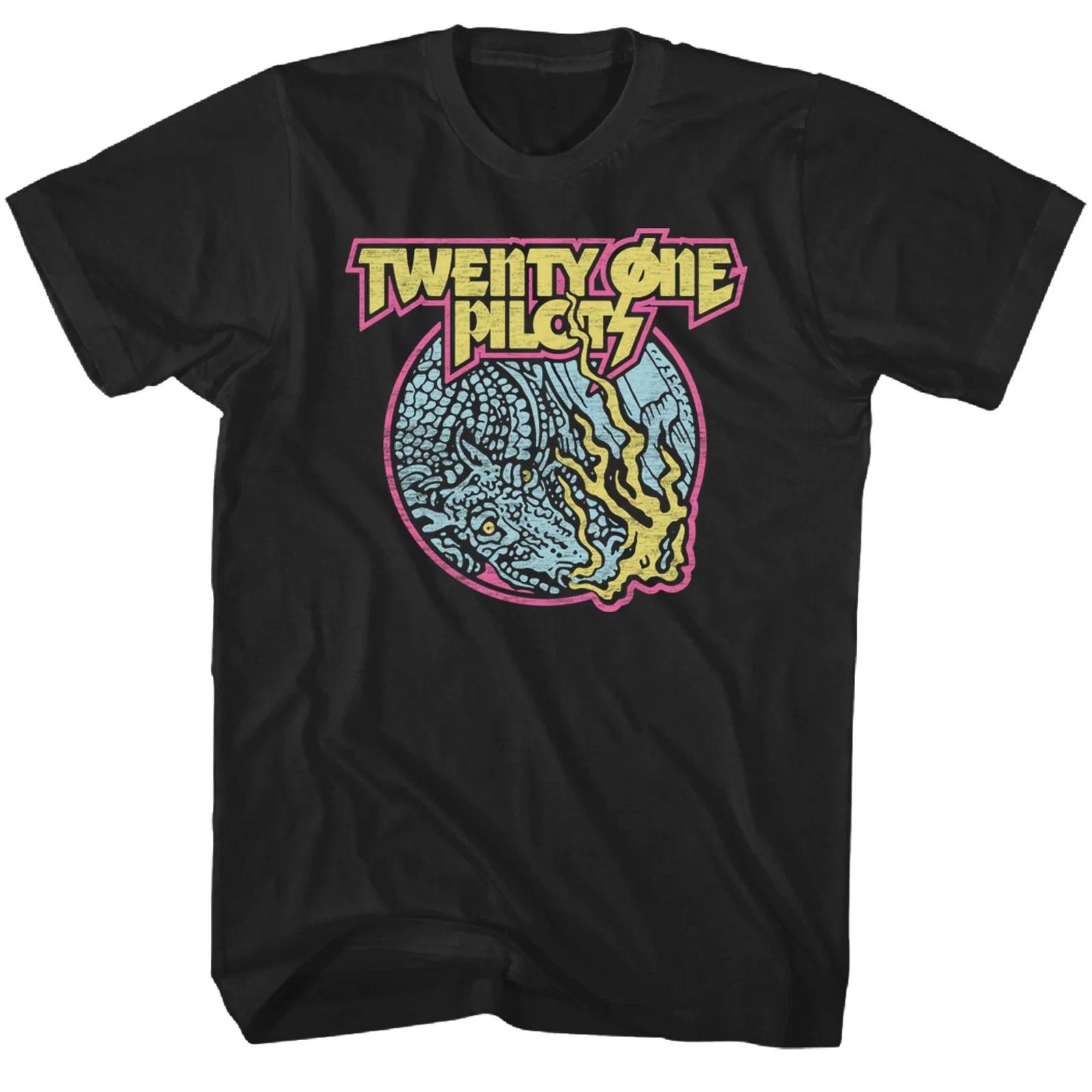 Authentic Twenty One Pilots Men s Flame Dragon T-Shirt S-3XL NEW S